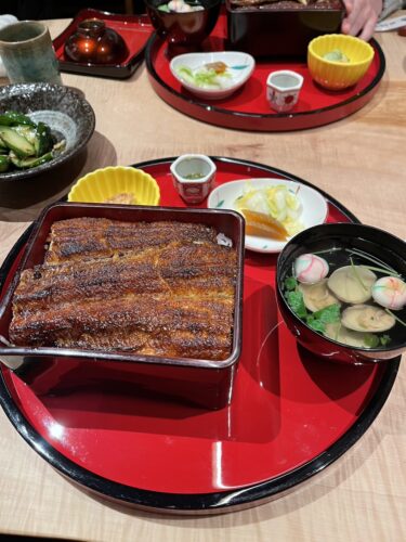 【食事】うなぎ「うな富士」（【Meal】Eel “Unafuji”）